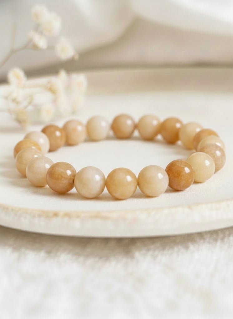 Bracelet ‘Classic’ Aventurine jaune 8mm - Je Rayonne