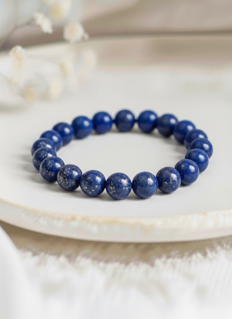 Bracelet 'Classic' Lapis Lazuli 8mm - Je Rayonne