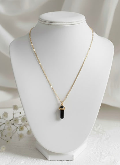 Collier 'BOHO' Obsidienne