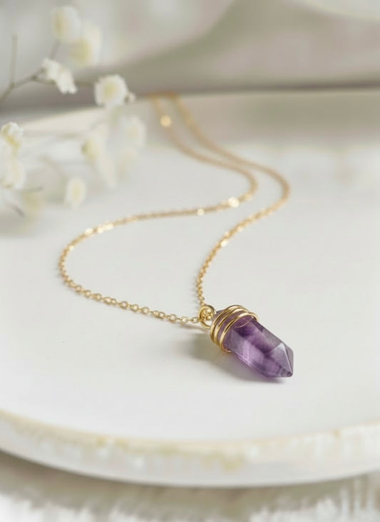 Collier 'BOHO' Améthyste