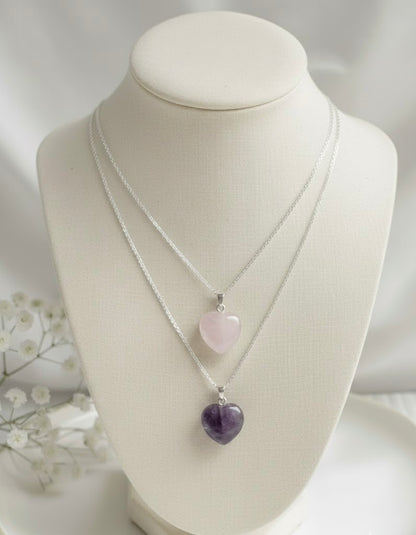Pendentif Cœur Améthyste