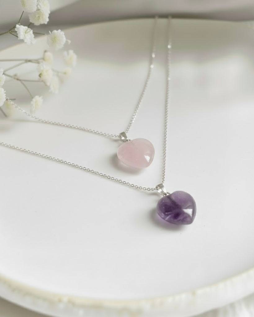 Pendentif Cœur Améthyste