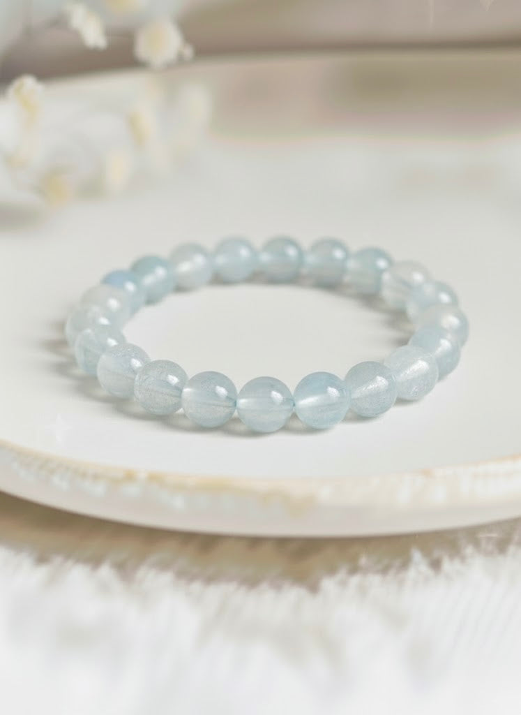 Bracelet 'Classic' Aigue Marine 8mm