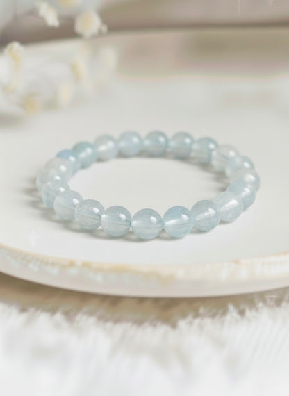 Bracelet 'Classic' Aigue Marine 8mm