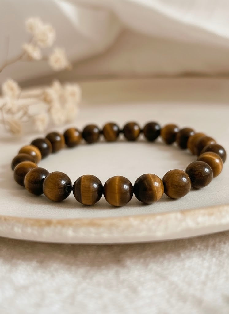 Bracelet 'Classic' Œil de Tigre 8mm