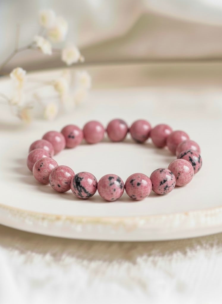 Bracelet 'Classic' Rhodonite 8mm