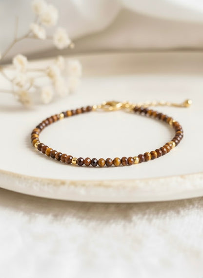 Bracelet chaine ‘Precious’ Oeil de tigre