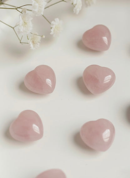 Mini coeur Quartz rose
