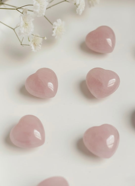 Mini coeur Quartz rose
