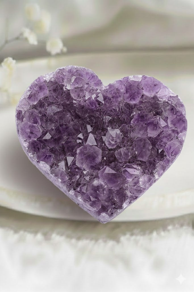 Cœur Améthyste brut