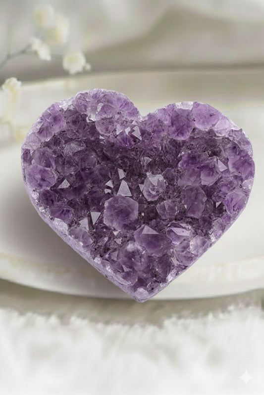 Cœur Améthyste brut