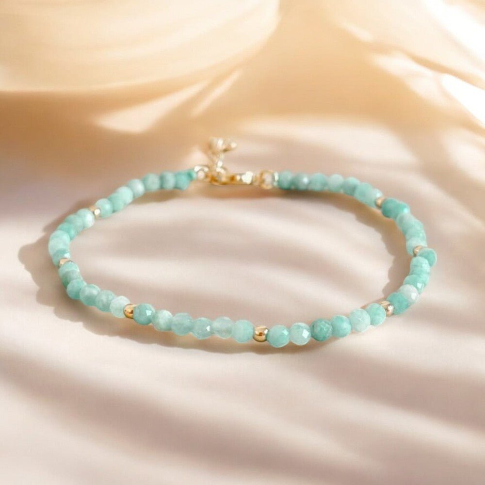 Bracelet chaine ‘Precious’ Amazonite - Je Rayonne