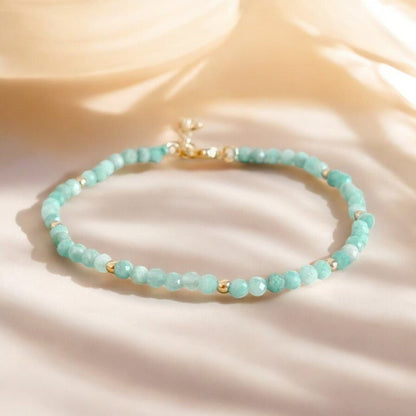 Bracelet chaine ‘Precious’ Amazonite - Je Rayonne