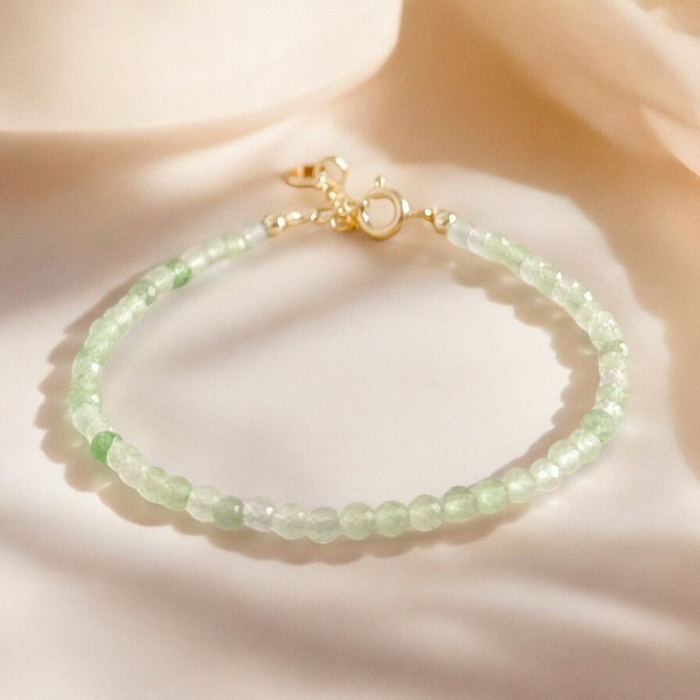 Bracelet chaine ‘Precious’ Aventurine - Je Rayonne