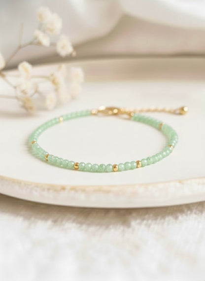 Bracelet chaine ‘Precious’ Aventurine - Je Rayonne