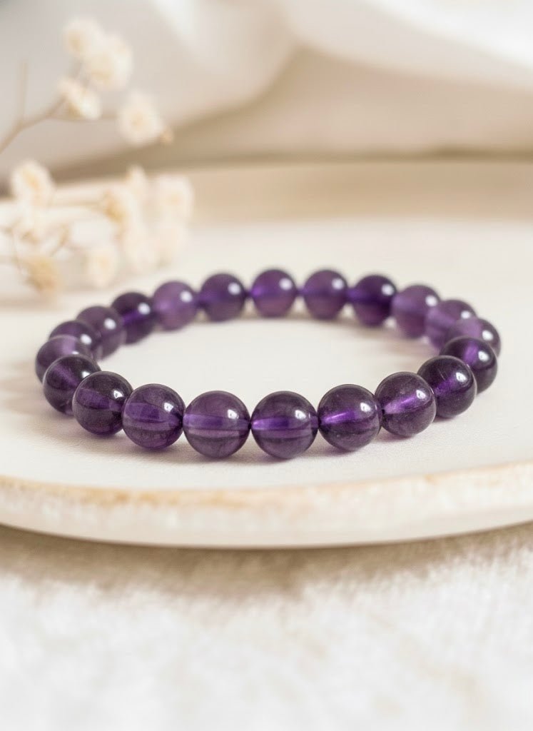 Bracelet ‘Classic’ Améthyste 8mm - Je Rayonne