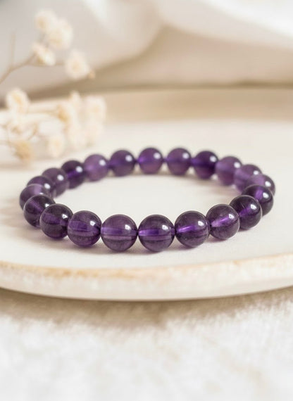 Bracelet ‘Classic’ Améthyste 8mm - Je Rayonne