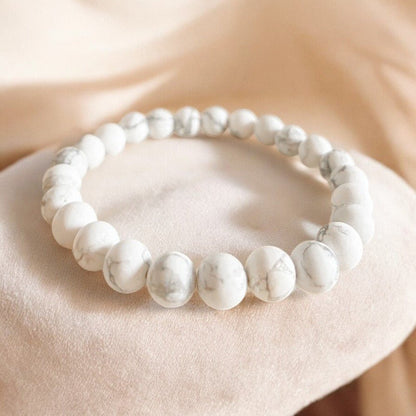 Bracelet 'Classic' Howlite 8mm - Je Rayonne