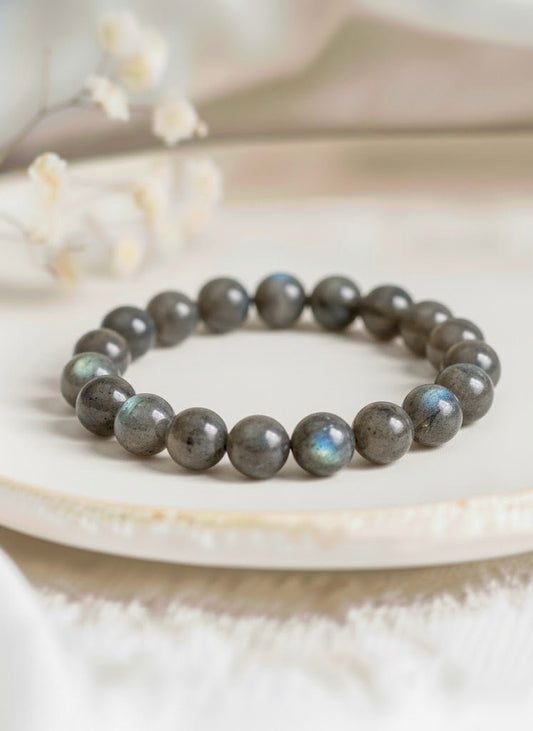 Bracelet 'Classic' Labradorite 8mm - Je Rayonne