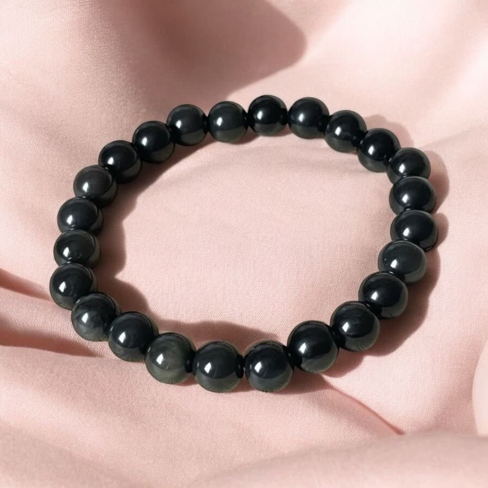 Bracelet ‘Classic’ Obsidienne 8mm - Je Rayonne