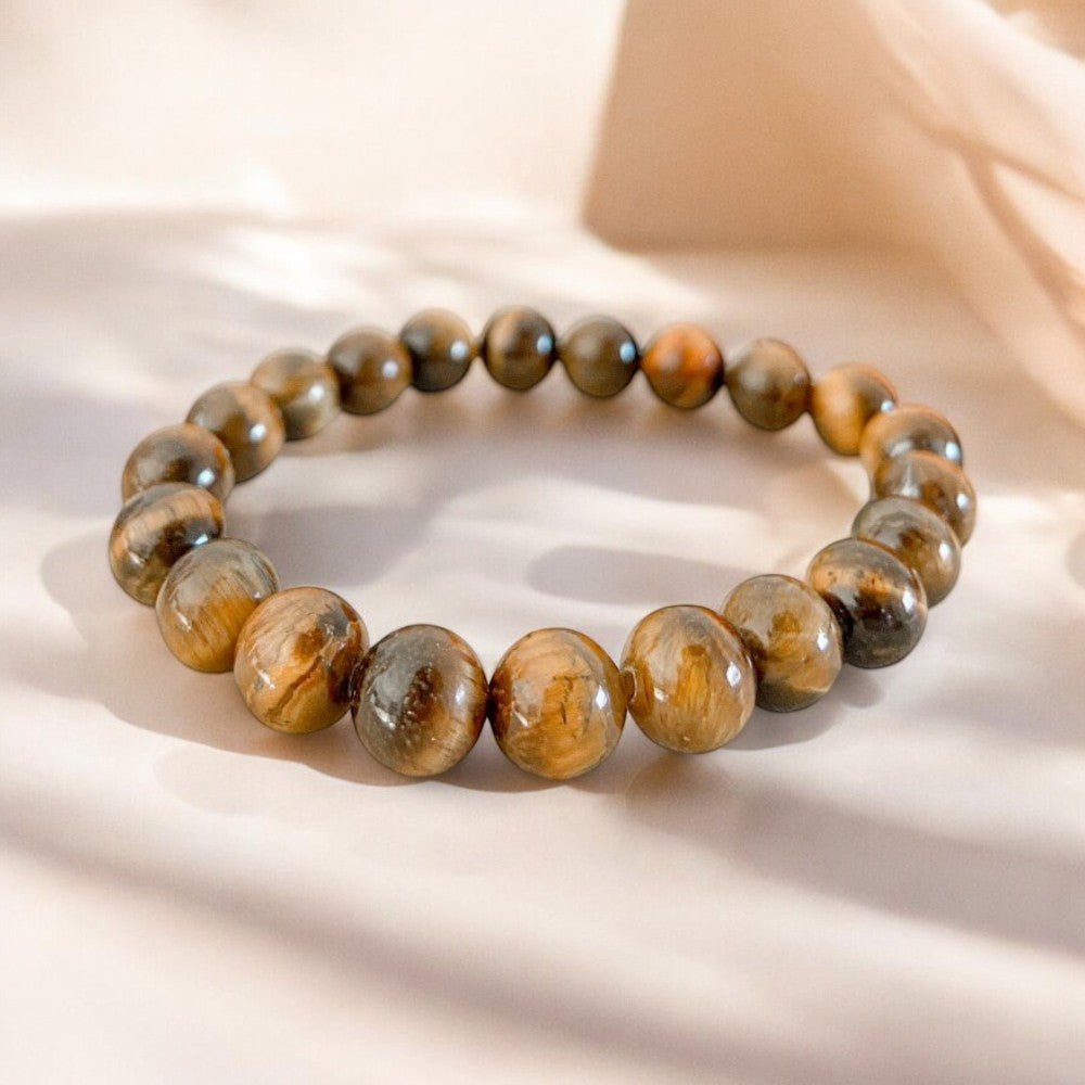 Bracelet 'Classic' Œil de Tigre 8mm - Je Rayonne