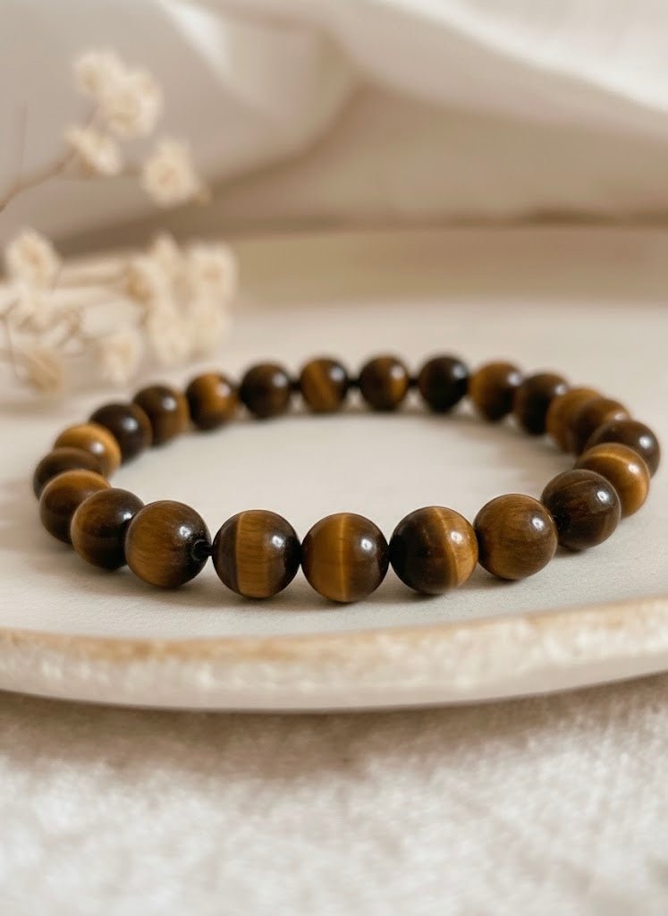 Bracelet 'Classic' Œil de Tigre 8mm - Je Rayonne