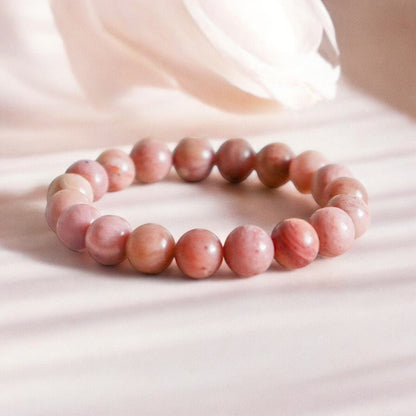 Bracelet 'Classic' Rhodonite 8mm - Je Rayonne