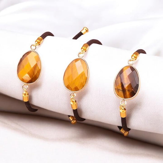 Bracelet 'Cordon' Œil de tigre - Je Rayonne