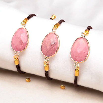 Bracelet 'Cordon' Rhodonite - Je Rayonne