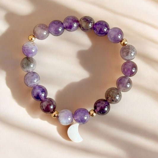 Bracelet 'Magic' Améthyste 8mm - Je Rayonne