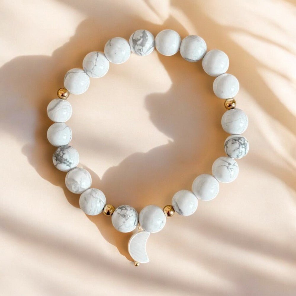 Bracelet 'Magic' Howlite 8mm - Je Rayonne