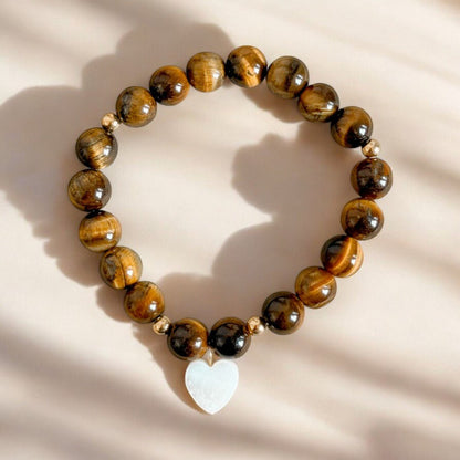 Bracelet 'Magic' Œil de Tigre 8mm - Je Rayonne