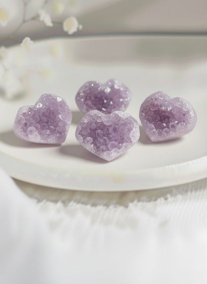 Cœur Améthyste brut - Je Rayonne