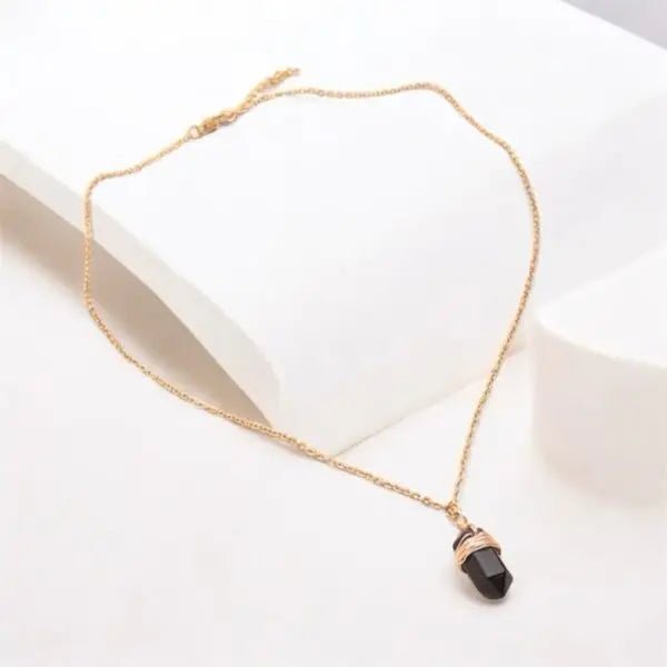 Collier 'BOHO' Obsidienne - Je Rayonne