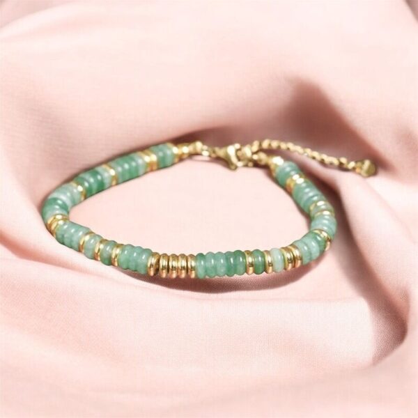 Bracelet chaine 'Lucky' Aventurine – Image 2