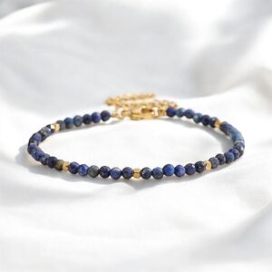 Bracelet chaine 'Precious' Lapis Lazuli