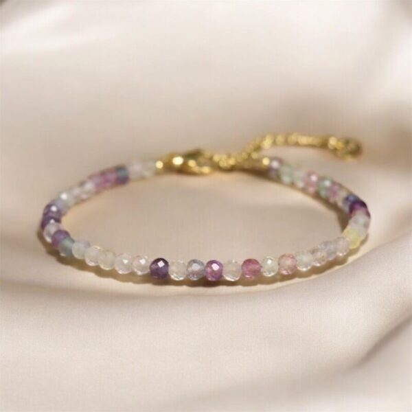 Bracelet chaine 'Precious' Fluorite