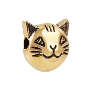 Pendentif chat doré
