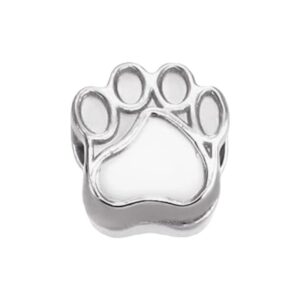 Pendentif patte argentée